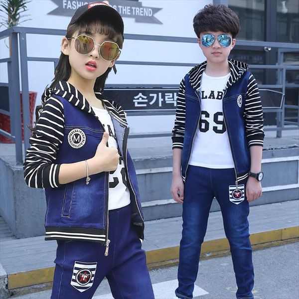 boys cowboy suits fashion streetwear hooded leisure girl jeans set autumn two pieces of denim clothes, White
boys cowboy suits fashion streetwear hooded leisure girl jeans set autumn two pieces of denim clothes, White