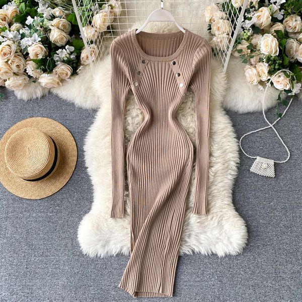 women knitted sweater dress fashion warm o neck long sleeve slim pencil dress autumn winter elastic bodycon dresses, Black;gray
women knitted sweater dress fashion warm o neck long sleeve slim pencil dress autumn winter elastic bodycon dresses, Black;gray