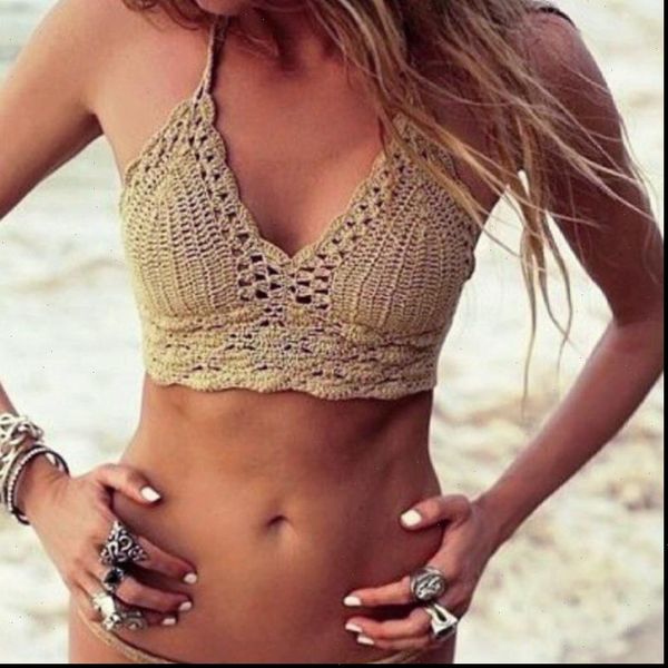 women cami crop deep v crochet bralette bra boho beach knitting halter tank backless, White
women cami crop deep v crochet bralette bra boho beach knitting halter tank backless, White