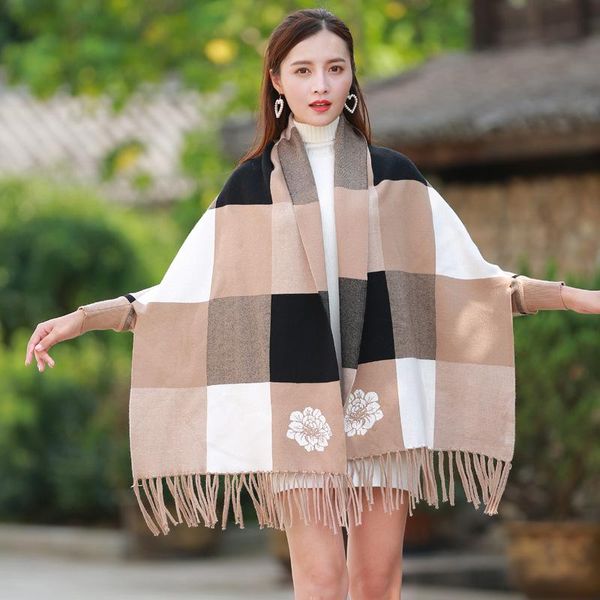 scarves autumn scarf women winter shawls dual-use cloak tassel double-sided jacquard sweater coat collar cardigan folk-custom style, Blue;gray
scarves autumn scarf women winter shawls dual-use cloak tassel double-sided jacquard sweater coat collar cardigan folk-custom style, Blue;gray