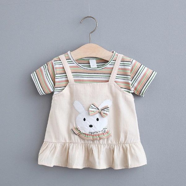 girl's dresses 6m-3t born infant baby girls 2021 summer short sleeve fashion stripe princess dress for baby's clothing, Red;yellow
girl's dresses 6m-3t born infant baby girls 2021 summer short sleeve fashion stripe princess dress for baby's clothing, Red;yellow