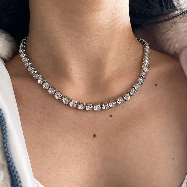 modyle quality big size solitaire tennis chain necklace women mens iced out bling cz charm hip hop fashion jewelry, Silver
modyle quality big size solitaire tennis chain necklace women mens iced out bling cz charm hip hop fashion jewelry, Silver