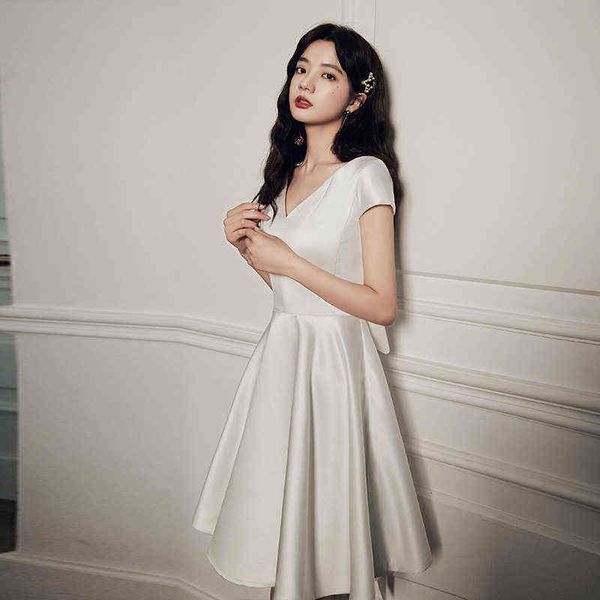 luxury party evening dress white small 2021 spring and summer banquet elegant temperament engagement host short evening, Black
luxury party evening dress white small 2021 spring and summer banquet elegant temperament engagement host short evening, Black