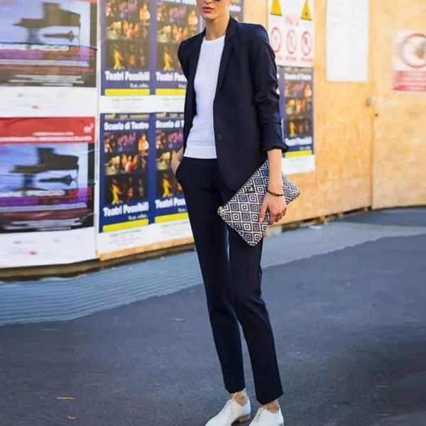 women's suits & blazers leisure long-sleeved temperament two-piece/set professional small business suit large yards dress, White;black
women's suits & blazers leisure long-sleeved temperament two-piece/set professional small business suit large yards dress, White;black