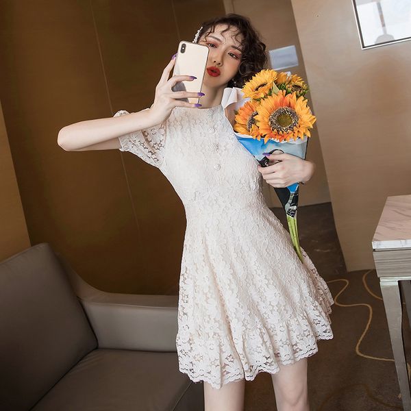 new arrival fashion ol party women elegant summer puff sleeve o-neck ruffle simple temperament pearl white a-line dress 5jeb, White;black
new arrival fashion ol party women elegant summer puff sleeve o-neck ruffle simple temperament pearl white a-line dress 5jeb, White;black