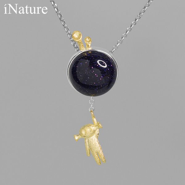 inature 925 sterling silver blue sandstone intelligent extraterrestrials pendant necklace for women jewelry q0531
inature 925 sterling silver blue sandstone intelligent extraterrestrials pendant necklace for women jewelry q0531