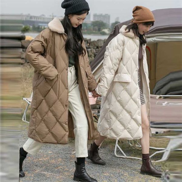 winter women fur collar oversize rhombus pattern long parkas pocket female warm cotton overcoat single breasted outwears 211216, Black
winter women fur collar oversize rhombus pattern long parkas pocket female warm cotton overcoat single breasted outwears 211216, Black