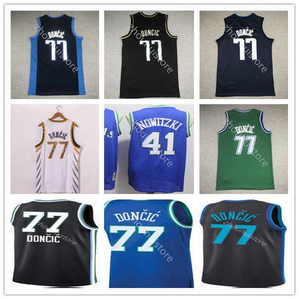 men basketball luka 77 new doncic jersey throwback dirk 41 nowitzki stitched green black white sports shirt fast delivery, Black;red
men basketball luka 77 new doncic jersey throwback dirk 41 nowitzki stitched green black white sports shirt fast delivery, Black;red