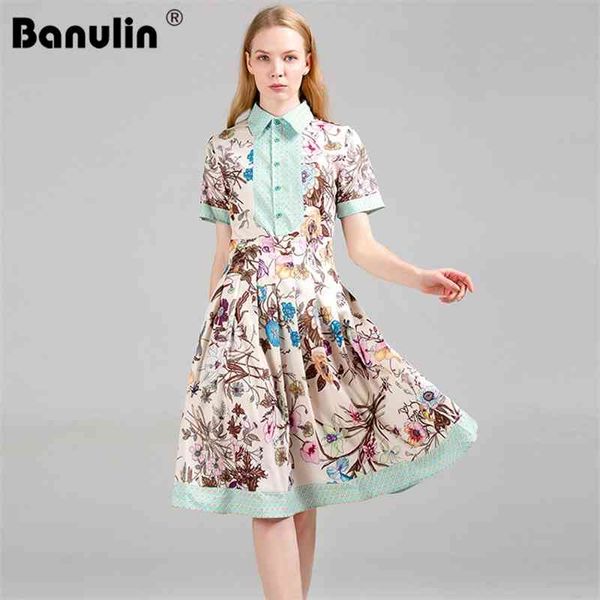 banulin summer fashion runway short sleeve dress women's turn down collar multicolor floral print elegant pleated 210603, Black;gray
banulin summer fashion runway short sleeve dress women's turn down collar multicolor floral print elegant pleated 210603, Black;gray