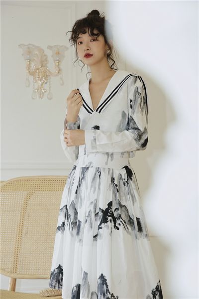 2021 new ink wash painting high waist autumn skirts womens vintage white a line midi skirt aesthetic korean fashion clothes mih9, Black
2021 new ink wash painting high waist autumn skirts womens vintage white a line midi skirt aesthetic korean fashion clothes mih9, Black