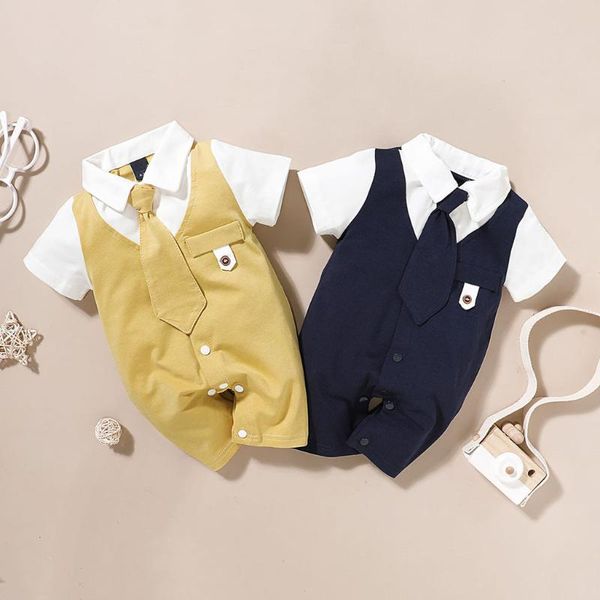 jumpsuits born baby boy gentleman suit solid color lapel short-sleeved jumpsuit with tie fashion children clothes birthday costumes#m, Blue
jumpsuits born baby boy gentleman suit solid color lapel short-sleeved jumpsuit with tie fashion children clothes birthday costumes#m, Blue