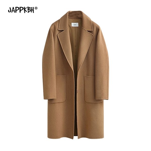 autumn coat women spring casual long sleeve thick jackets female vintage loose warm wool coat casaco feminino outwear 211106, Black
autumn coat women spring casual long sleeve thick jackets female vintage loose warm wool coat casaco feminino outwear 211106, Black