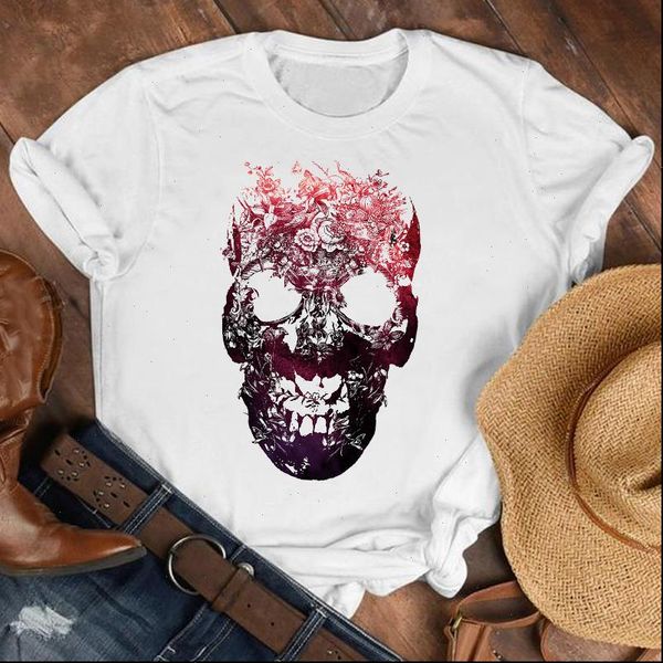 women lady skull horror short sleeve printed fashion shirt clothes womens female print t tshirt tee graphic t shirt, White
women lady skull horror short sleeve printed fashion shirt clothes womens female print t tshirt tee graphic t shirt, White