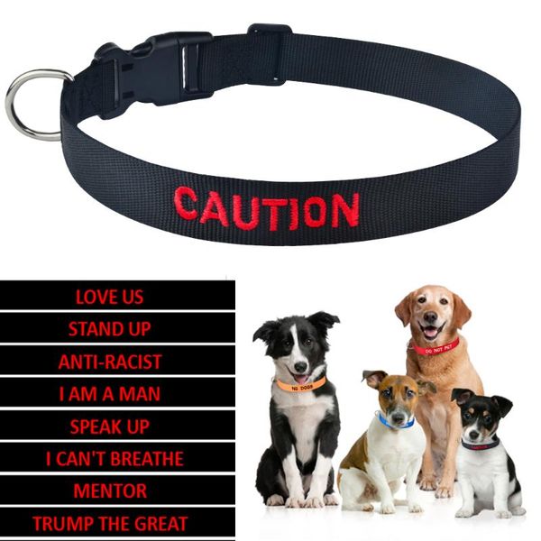 dog collars & leashes nylon adjustable collar warning color coding can prevent persoanlized id tag accessories blm
dog collars & leashes nylon adjustable collar warning color coding can prevent persoanlized id tag accessories blm