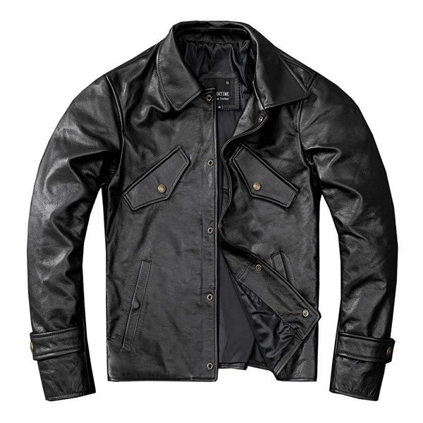 men's leather & faux black color soft first layer cowskin jacket plus size casual men coat
men's leather & faux black color soft first layer cowskin jacket plus size casual men coat