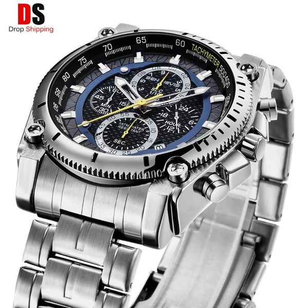 wristwatches tough guy style watches mens dial watch men waterproof quartz wristwatch sports chronograph relogio masculino, Slivery;brown
wristwatches tough guy style watches mens dial watch men waterproof quartz wristwatch sports chronograph relogio masculino, Slivery;brown