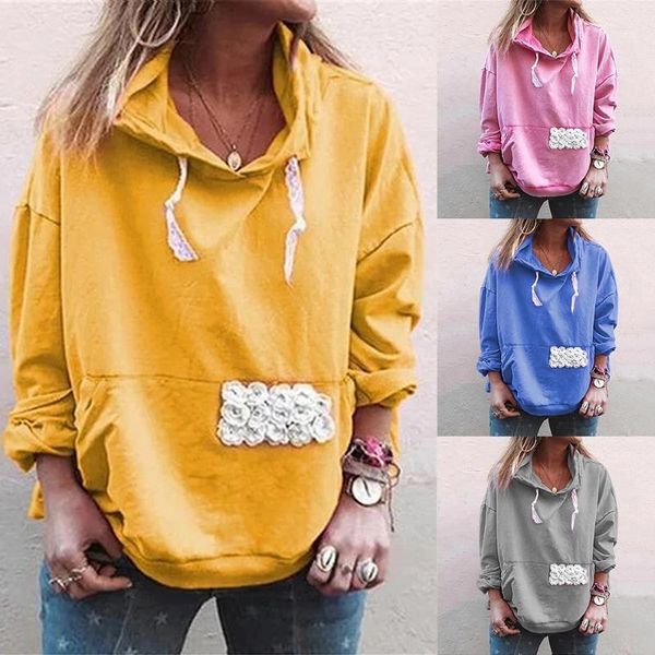 hoodies sweatshirts for women autumn casual lace decoration pullover shirt oversized hoodie clothes loose streetwear plus size1, Black
hoodies sweatshirts for women autumn casual lace decoration pullover shirt oversized hoodie clothes loose streetwear plus size1, Black