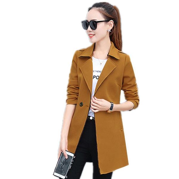 2021 women autumn blazer fashion trench coat plus sizel casual long coats elegant female windbreaker spring office suit ok230, White;black
2021 women autumn blazer fashion trench coat plus sizel casual long coats elegant female windbreaker spring office suit ok230, White;black
