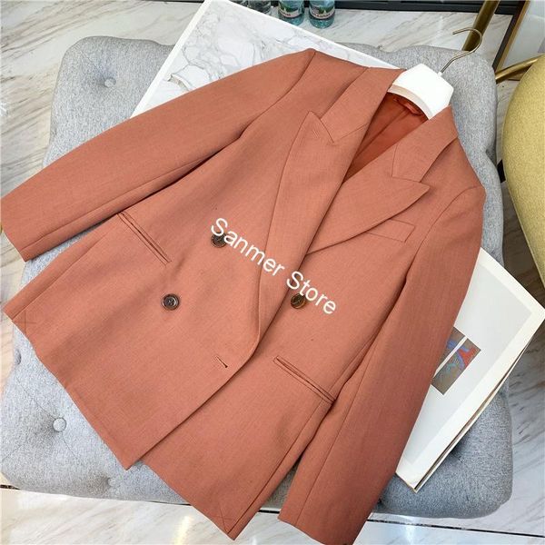 2021 new feminino blazer cor slida ou calas duplo breasted escritrio senhora l mistura ternos femininos primavera novo ddmr, Gray
2021 new feminino blazer cor slida ou calas duplo breasted escritrio senhora l mistura ternos femininos primavera novo ddmr, Gray