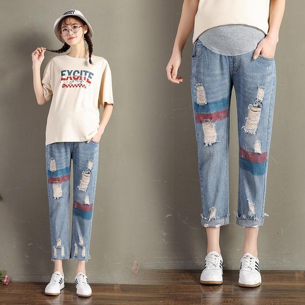 maternity bottoms 313# pants spring autumn jeans belly support elastic waist trousers, White
maternity bottoms 313# pants spring autumn jeans belly support elastic waist trousers, White