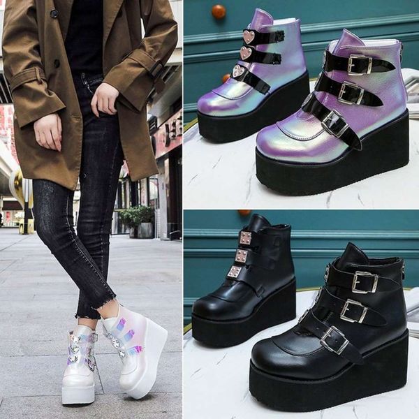 martin 2020 autumn and winter new colorful super high slope heel boots women, White;red
martin 2020 autumn and winter new colorful super high slope heel boots women, White;red