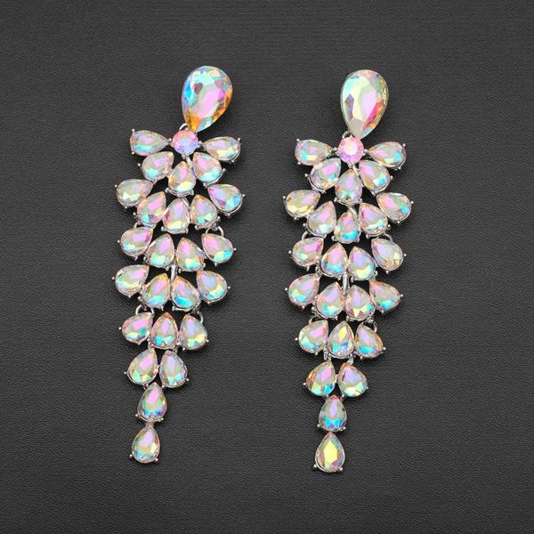 dangle & chandelier fashion ab austrian crystal bridal big exaggerated long earrings rhinestone wedding for bride bridesmaids, Silver
dangle & chandelier fashion ab austrian crystal bridal big exaggerated long earrings rhinestone wedding for bride bridesmaids, Silver