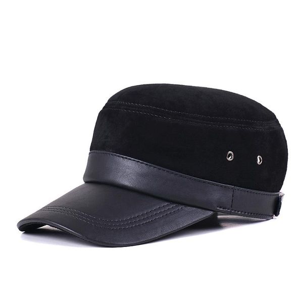 wide brim hats autumn and winter men's flat leather military hat warm adjustable outdoor leisure sheep skin pigskin caps, Blue;gray
wide brim hats autumn and winter men's flat leather military hat warm adjustable outdoor leisure sheep skin pigskin caps, Blue;gray