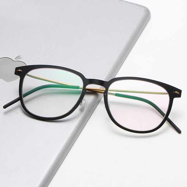 denmark acetate glasses frame men women luxury myopia prescription optical titanium eyeglasses frame screwless eyewear 6549, Black
denmark acetate glasses frame men women luxury myopia prescription optical titanium eyeglasses frame screwless eyewear 6549, Black