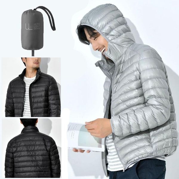 men's down & parkas winter autumn jacket short lightweight business trend hooded and thickened white coat, Black
men's down & parkas winter autumn jacket short lightweight business trend hooded and thickened white coat, Black