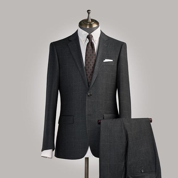 men's suits & blazers wedding suit for men 2021 100% wool material business man groom wear retro slim style grey color casual p, White;black
men's suits & blazers wedding suit for men 2021 100% wool material business man groom wear retro slim style grey color casual p, White;black