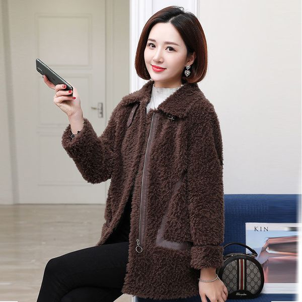 women autumn real winter lambskin skin warm female sheepskin outerwear genuine ladies granular sheep shearing jacket y122 wtn4, Black
women autumn real winter lambskin skin warm female sheepskin outerwear genuine ladies granular sheep shearing jacket y122 wtn4, Black