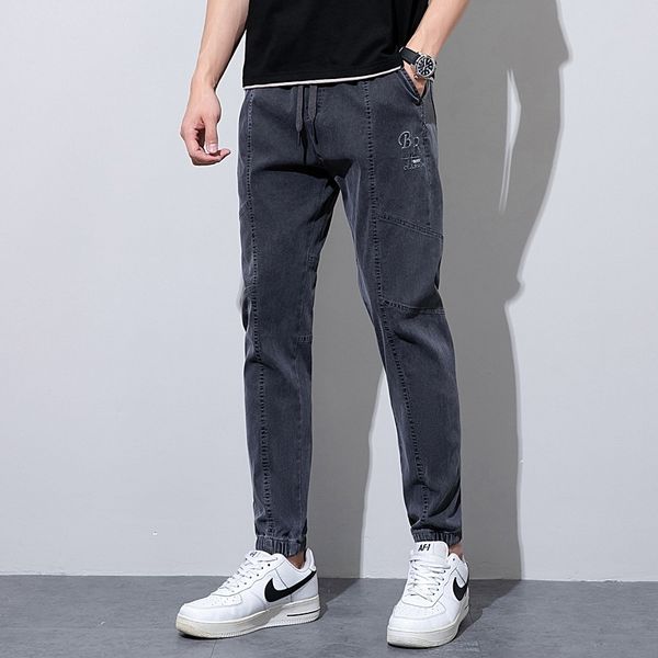 spring autumn men's cropped jeans slim feet 2021 spring summer new boys' ruffian hsome casual pants are trendy and thin, Blue
spring autumn men's cropped jeans slim feet 2021 spring summer new boys' ruffian hsome casual pants are trendy and thin, Blue