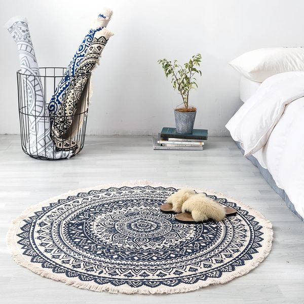 carpets nordic nation retro ethnic cotton and linen floor mats simple diameter 92cm hand weaving rugs for home textile decration
carpets nordic nation retro ethnic cotton and linen floor mats simple diameter 92cm hand weaving rugs for home textile decration