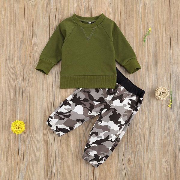 clothing sets baby & children's 0-24m born boys clothesarmy green pullover sweatershit + camouflage trousers outfits set, White
clothing sets baby & children's 0-24m born boys clothesarmy green pullover sweatershit + camouflage trousers outfits set, White