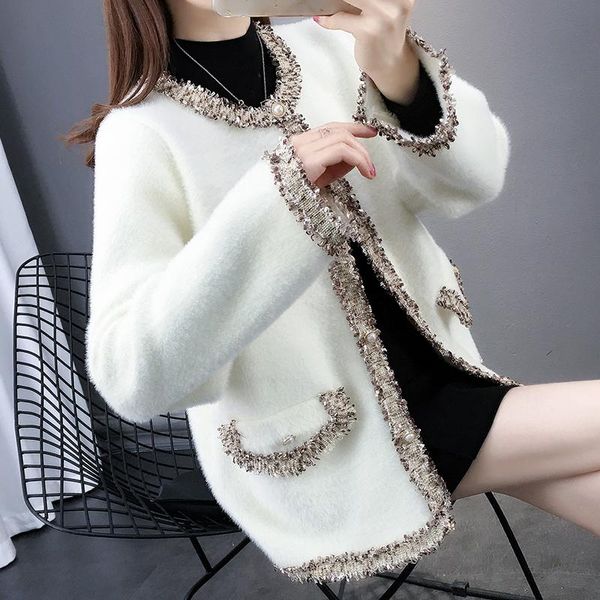 women's jackets fashion 2021 women autumn winter coat sweater cardigan warm knitted sweaters lady coats, Black;brown
women's jackets fashion 2021 women autumn winter coat sweater cardigan warm knitted sweaters lady coats, Black;brown