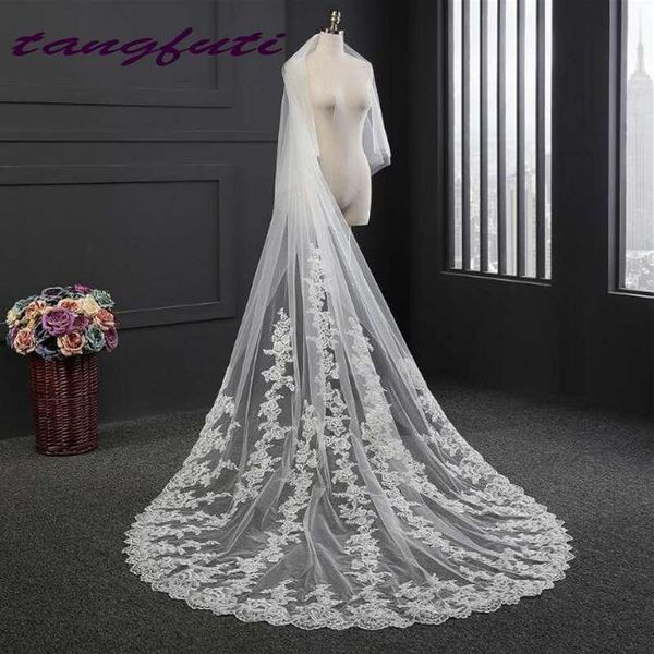 bridal veils 3 m cathedral veil tulle lace edge applique two layer women wedding accessories, Black
bridal veils 3 m cathedral veil tulle lace edge applique two layer women wedding accessories, Black