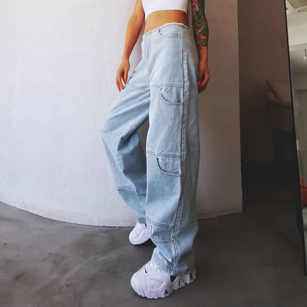 patchwork denim wide leg pants for women high waist solid minimalist straight jeans female fashion new clothing, Black;white
patchwork denim wide leg pants for women high waist solid minimalist straight jeans female fashion new clothing, Black;white
