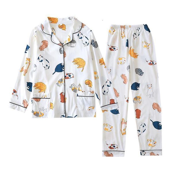 new japanese kawaii cat pajama sets women sleepwear 100% knit cotton sweet cute cartoon long sleeve women pyjamas 2020, Black;red
new japanese kawaii cat pajama sets women sleepwear 100% knit cotton sweet cute cartoon long sleeve women pyjamas 2020, Black;red