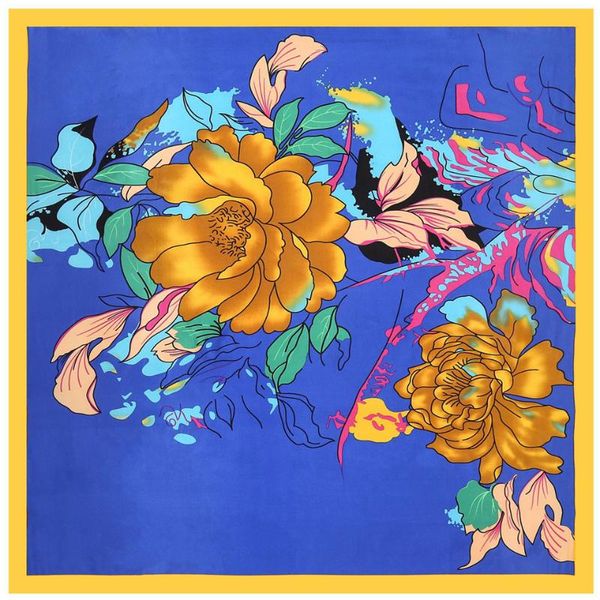 scarves women silk scarf fashion flower print square head lady shawls foulard satin hijab 90cm, Blue;gray
scarves women silk scarf fashion flower print square head lady shawls foulard satin hijab 90cm, Blue;gray