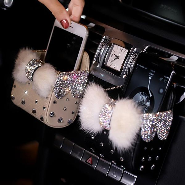 car organizer diamond crystal bowknot portable storage box bag mink auto vent mount holder cosmetics case universal mobile phone
car organizer diamond crystal bowknot portable storage box bag mink auto vent mount holder cosmetics case universal mobile phone
