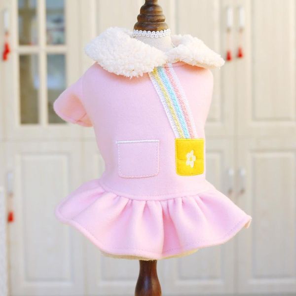 dog apparel autumn and winter clothes warm outside wear cute pink kindergarten strap fashion skirt pet clothing princess dress
dog apparel autumn and winter clothes warm outside wear cute pink kindergarten strap fashion skirt pet clothing princess dress