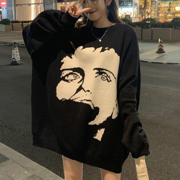 autumn korean preppy cute lazy sweet girl harajuku punk graffiti style pullover loose buttocks hip hop woman fashion sweater, White;black
autumn korean preppy cute lazy sweet girl harajuku punk graffiti style pullover loose buttocks hip hop woman fashion sweater, White;black