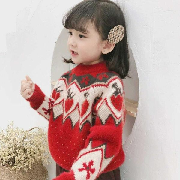 pullover sweater for girls autumn winter strawberry printed warm children's outerwear o-neck year christmas sweaters, Blue
pullover sweater for girls autumn winter strawberry printed warm children's outerwear o-neck year christmas sweaters, Blue