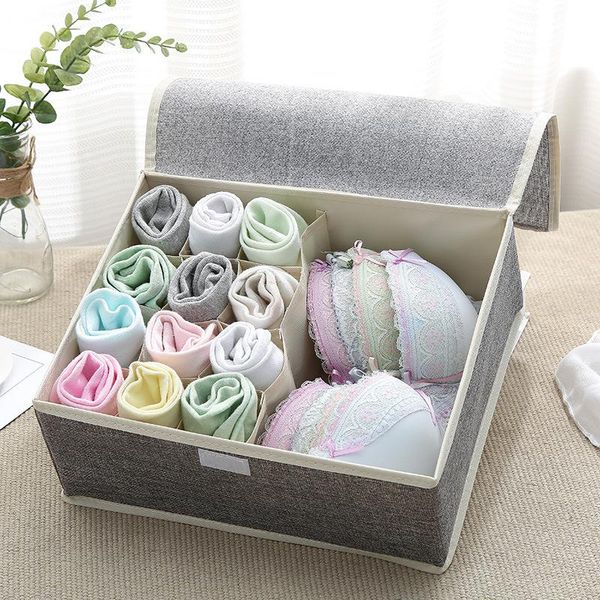 storage drawers cotton linen underwear receipt box multi-lattice foldable bra finishing with covered socks organizer
storage drawers cotton linen underwear receipt box multi-lattice foldable bra finishing with covered socks organizer