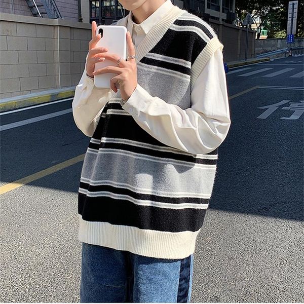 men's vests sweater vest fashion retro casual v-neck men streetwear korean loose pullover mens clothes m-2xl, Black;white
men's vests sweater vest fashion retro casual v-neck men streetwear korean loose pullover mens clothes m-2xl, Black;white
