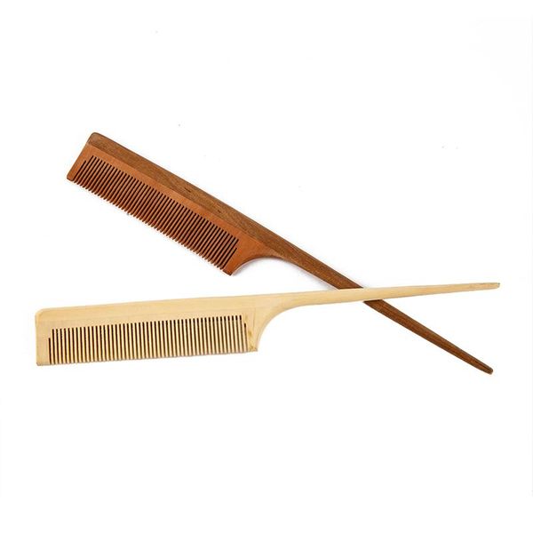 hair brushes 1 pc anti-static wood combs portable salon comb rat tail brush styling tool, Silver 
hair brushes 1 pc anti-static wood combs portable salon comb rat tail brush styling tool, Silver