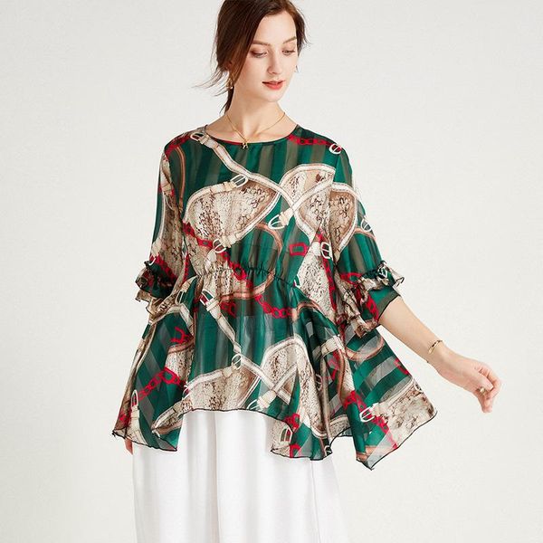 women's blouses & shirts summer chiffon for woman floral 2021 plus size loose flare sleeve beach bohemian party female, White
women's blouses & shirts summer chiffon for woman floral 2021 plus size loose flare sleeve beach bohemian party female, White