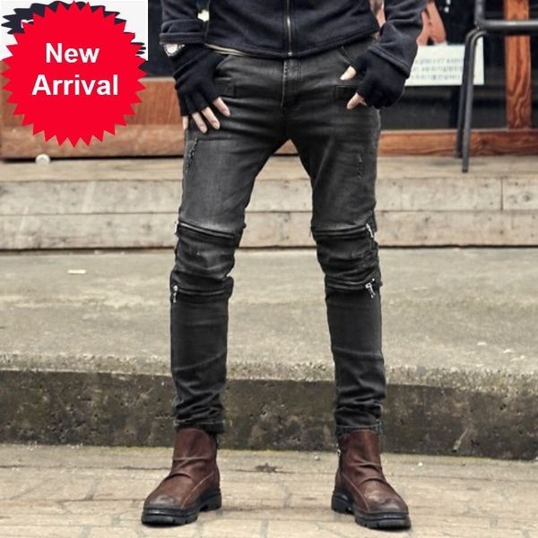 2021 spring new vintage zipper men slim stretch jeans high street pockets casual pencil pants fashion biker denim trousers, Blue
2021 spring new vintage zipper men slim stretch jeans high street pockets casual pencil pants fashion biker denim trousers, Blue