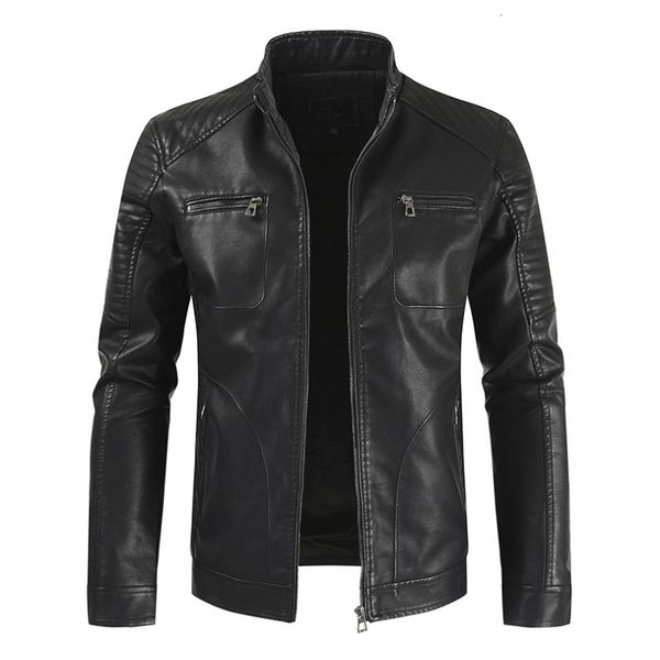 new arrivals occasional winter men's motorcycle jacket from leather pu coat male clothes outerwear zdw4, Black
new arrivals occasional winter men's motorcycle jacket from leather pu coat male clothes outerwear zdw4, Black
