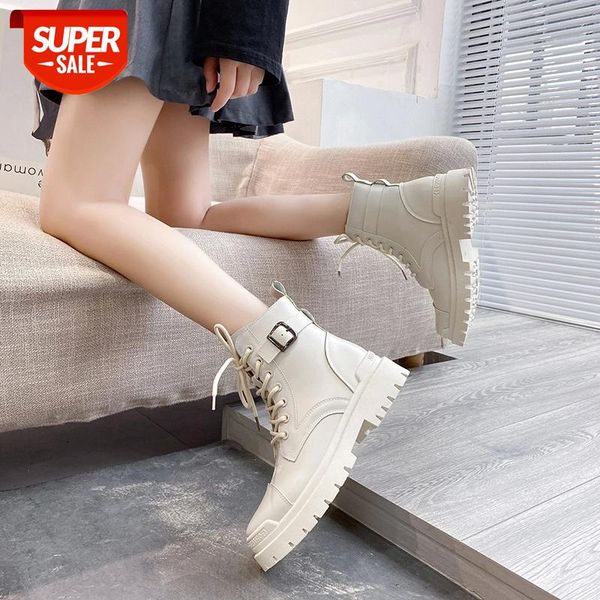 2020 new white black pu leather boots women autumn winter round toe lace up snow shoes woman fashion motorcycle platform botas #xy9f
2020 new white black pu leather boots women autumn winter round toe lace up snow shoes woman fashion motorcycle platform botas #xy9f